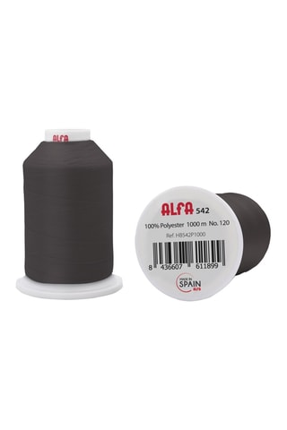 5 bobines de fil - 1000 m - Marron foncé 