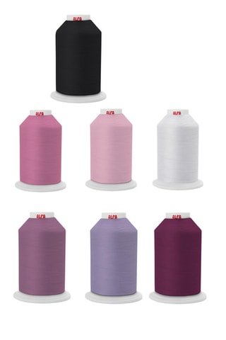 8 x Bobine de fil - 1000 m - Multicolore