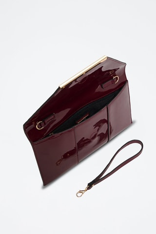 Pochette vernie Feille - Rouge