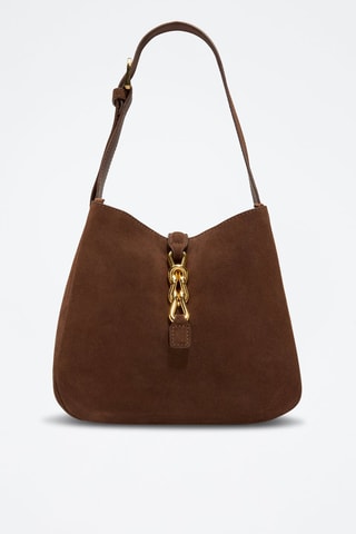 Sac porté épaule en cuir Soffiettaluxe - Marron