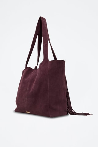 Cabas en cuir Arrow - Bordeaux