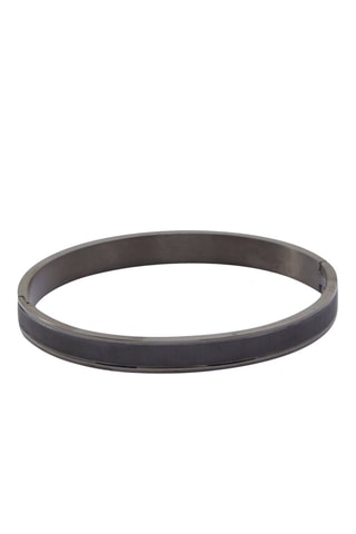 Jonc en acier inoxydable Maverickk - Gris foncé