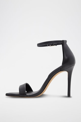 Sandales à talons en cuir Renza - Noir