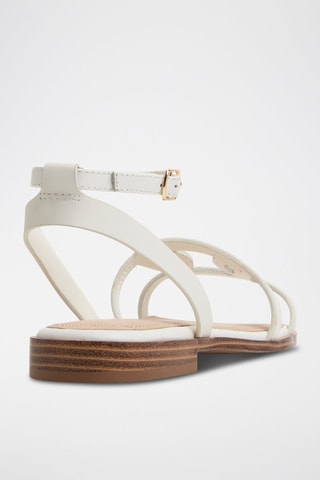 Sandales en cuir Greengrove - Blanc