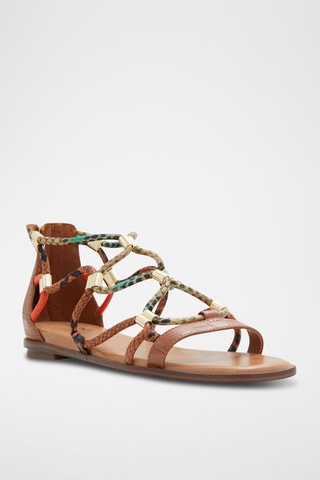 Sandales montantes Occeran - Marron