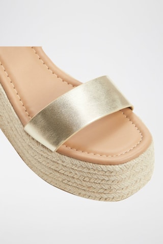Sandales compensées Memphis - Doré
