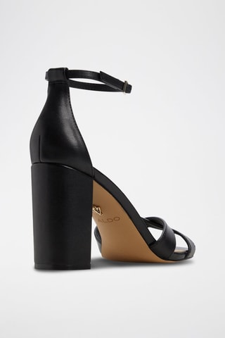 Sandales à talons en cuir Melodie - Noir