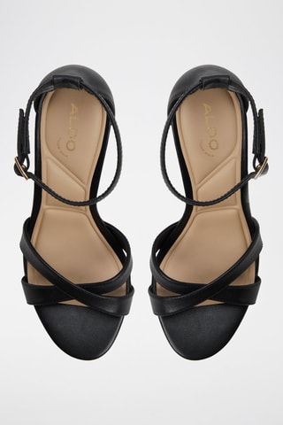 Sandales à talons en cuir Melodie - Noir