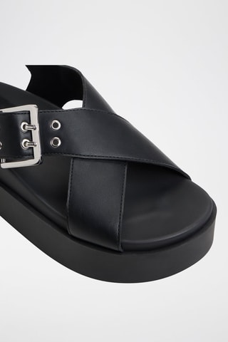 Sandales plateformes Naluu - Noir