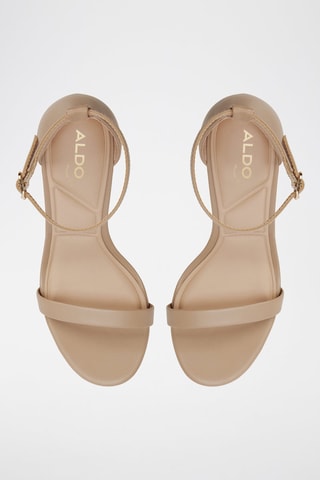 Sandales à talons en cuir Dralethiel - Beige