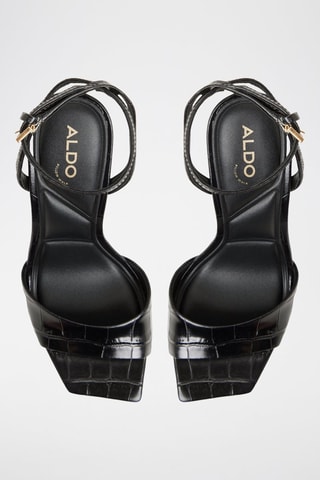 Sandales à talons vernies en cuir Harmonious - Noir