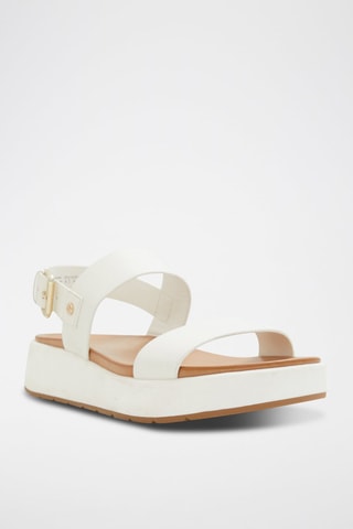 Sandales à talons en cuir Silyia - Blanc
