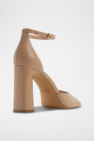 Sandales à talons en cuir de mouton Florianna - Beige