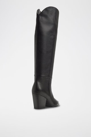 Bottes en cuir Kaely-Wc - Noir