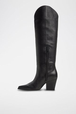 Bottes en cuir Kaely-Wc - Noir