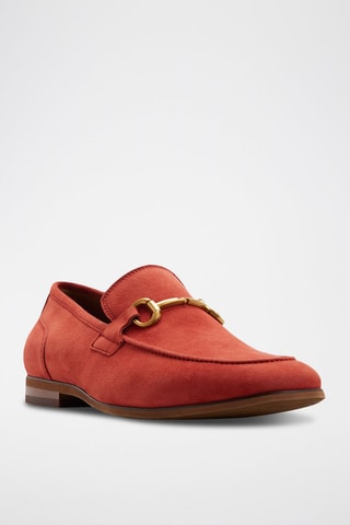Mocassins en cuir de mouton nubuck Torrance - Rouge
