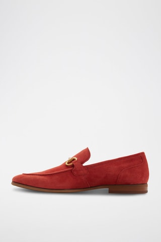 Mocassins en cuir de mouton nubuck Torrance - Rouge