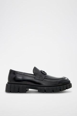 Mocassins plateformes en cuir Wes - Noir