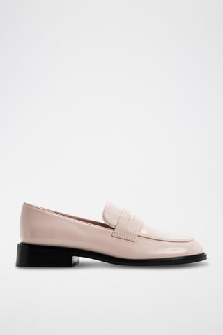 Mocassin en cuir verni Valera - Rose