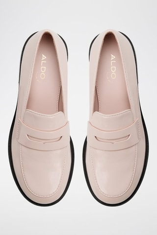 Mocassin en cuir verni Valera - Rose