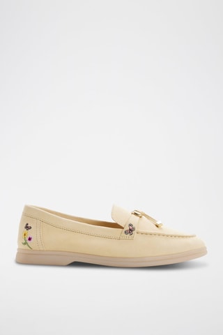 Mocassins en nubuck Creras-In - Jaune clair