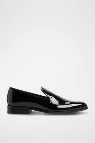 Mocassins en cuir verni Jarred - Noir