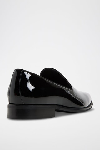 Mocassins en cuir verni Jarred - Noir