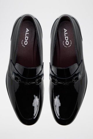 Mocassins vernis en cuir Samuel - Noir