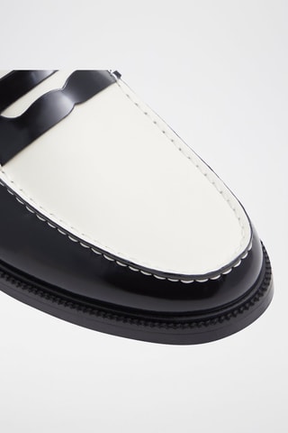 Mocassins vernis en cuir Kieran - Noir