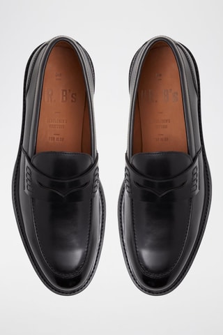 Mocassins vernis en cuir Aleris - Noir