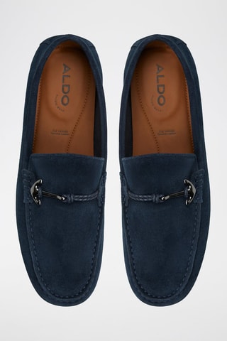Mocassins en nubuck Wilbart-In - Bleu marine