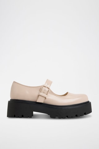 Babies plateformes en cuir Arigon - Beige