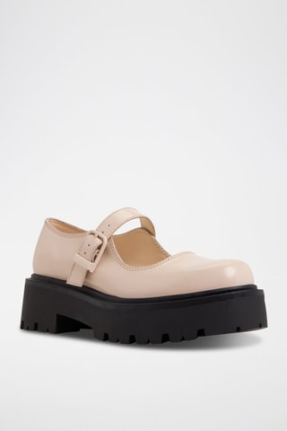 Babies plateformes en cuir Arigon - Beige