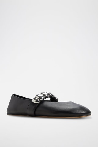 Babies en cuir Figgis - Noir