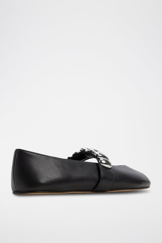 Babies en cuir Figgis - Noir