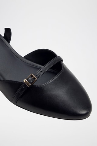 Babies en cuir Flintstone - Noir