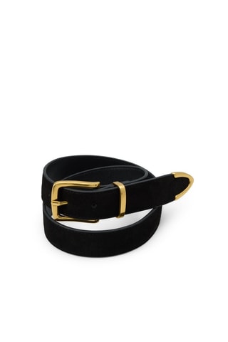 Ceinture en cuir Ollivia - Noir