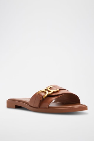 Mules en cuir Dallaedar - Marron