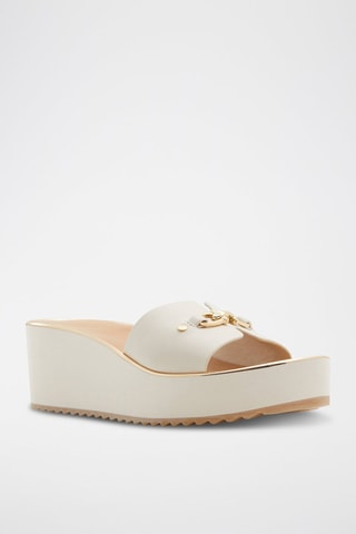 Mules à talons plateformes Beriana - Blanc