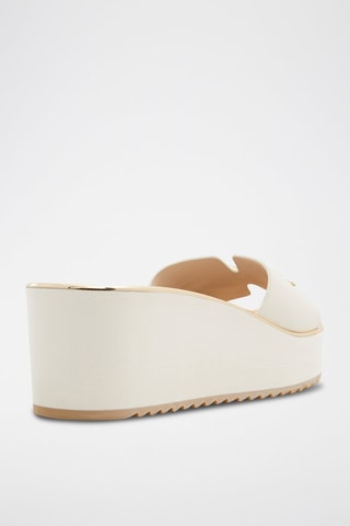 Mules à talons plateformes Beriana - Blanc