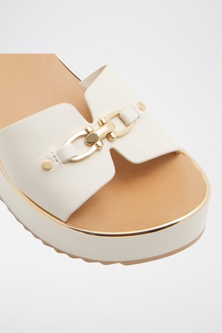 Mules à talons plateformes Beriana - Blanc