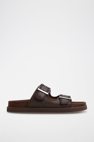 Mules en cuir Sunnyside - Marron
