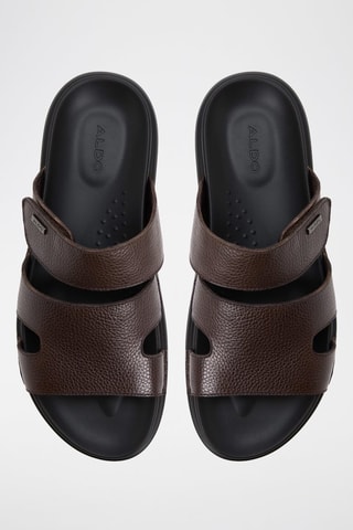 Mules en cuir Windham - Marron