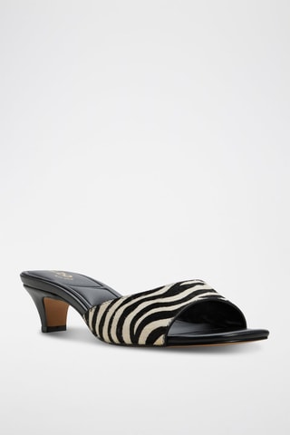 Mules plateformes Corallo - Noir et blanc