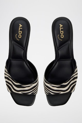 Mules plateformes Corallo - Noir et blanc