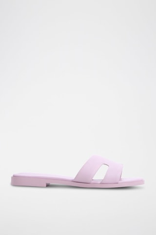 Mules en cuir Itsandal - Lilas