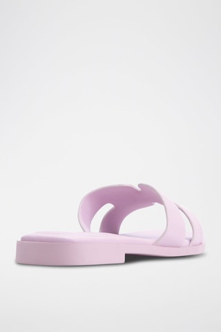 Mules en cuir Itsandal - Lilas