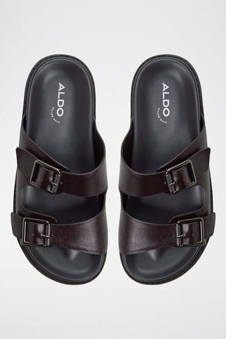 Mules en cuir Kyro - Marron