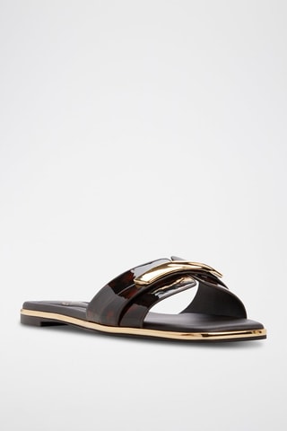 Mules vernies Darlina - Marron