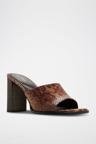 Mules à talons Re-Sophia - Marron clair